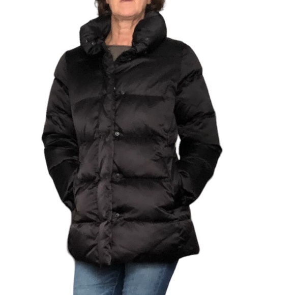 Down Black Puffer Coat Jacket  size medium - Picture 1 of 15